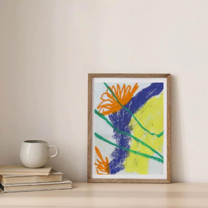 Petit format végétal à dominante jaune