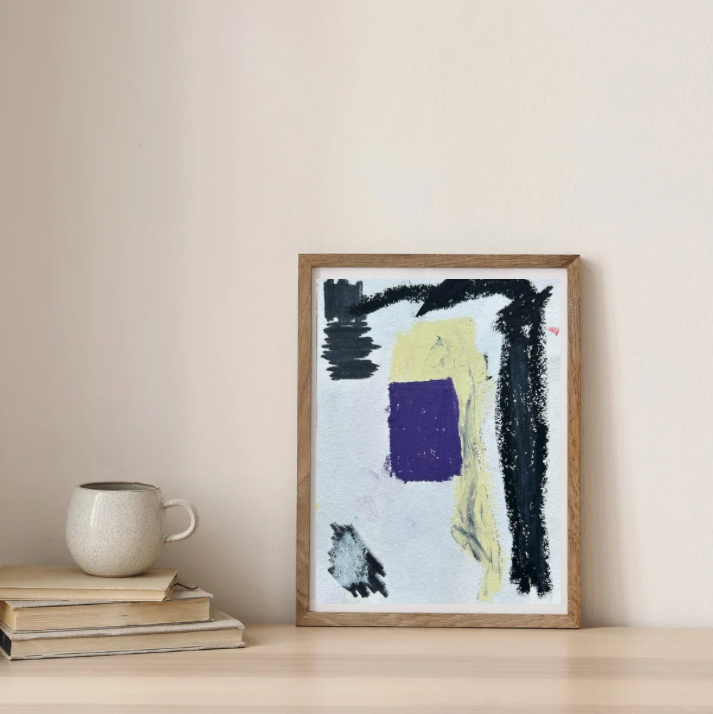 Petit format végétal à dominante bleue