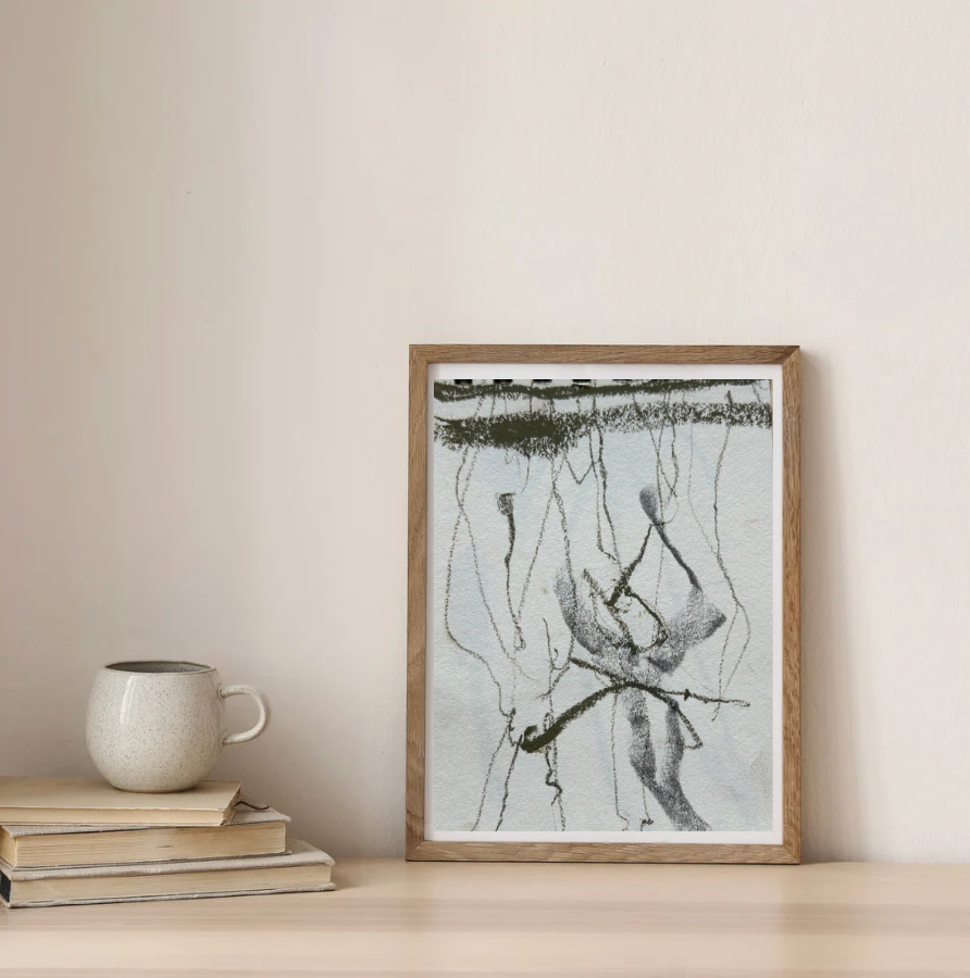 Petit format végétal à dominante noire