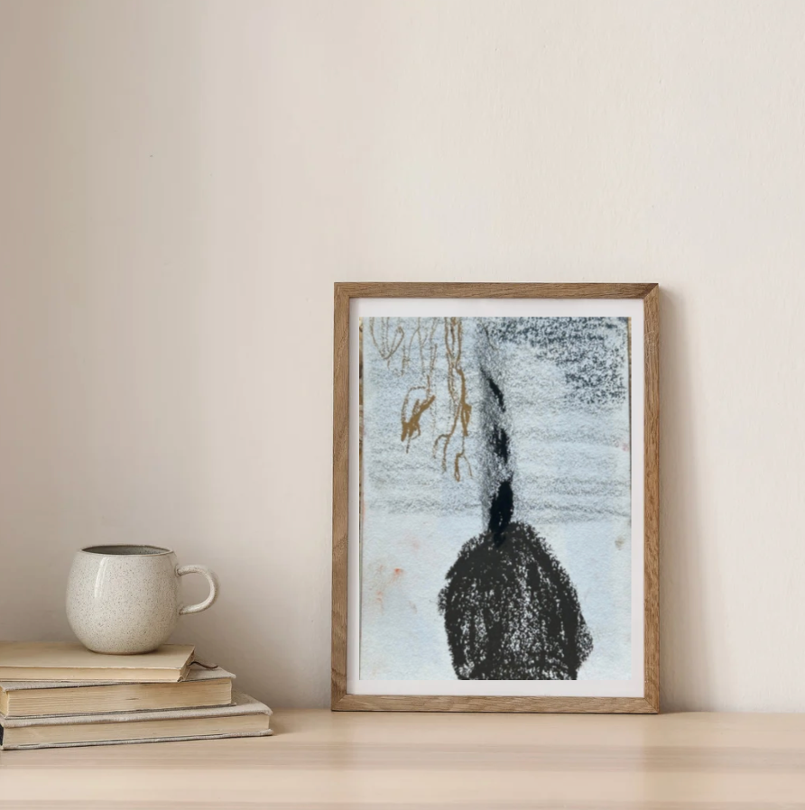 Petit format végétal à dominante noire