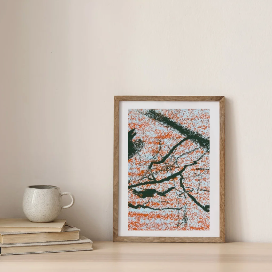 Petit format végétal à dominante orange