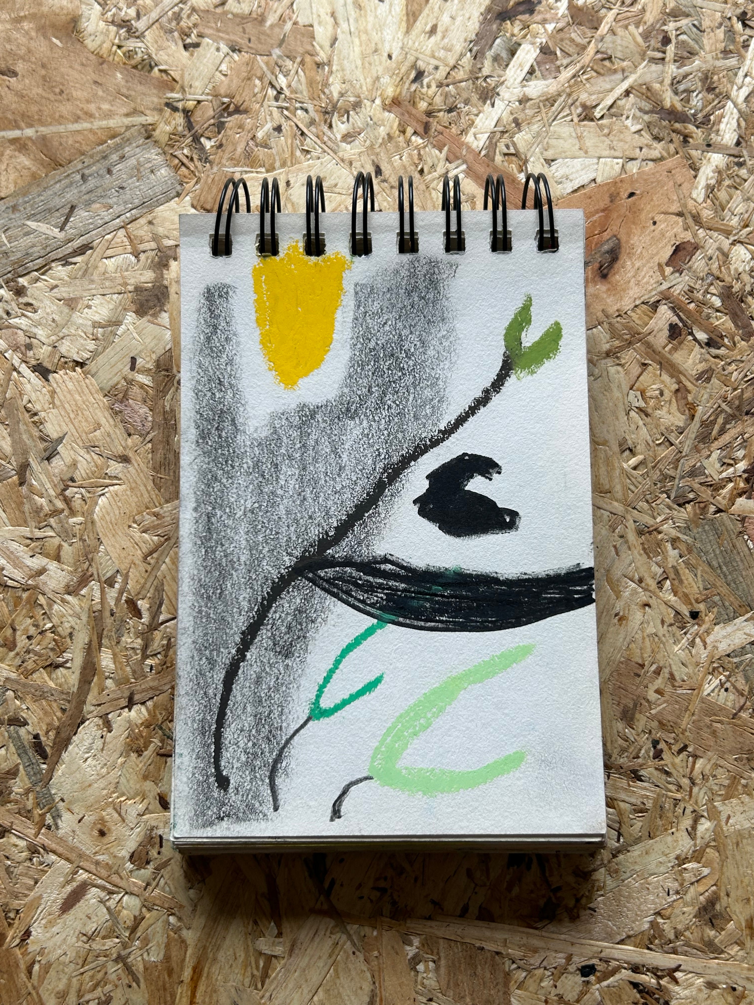 Petit format végétal à dominante noire