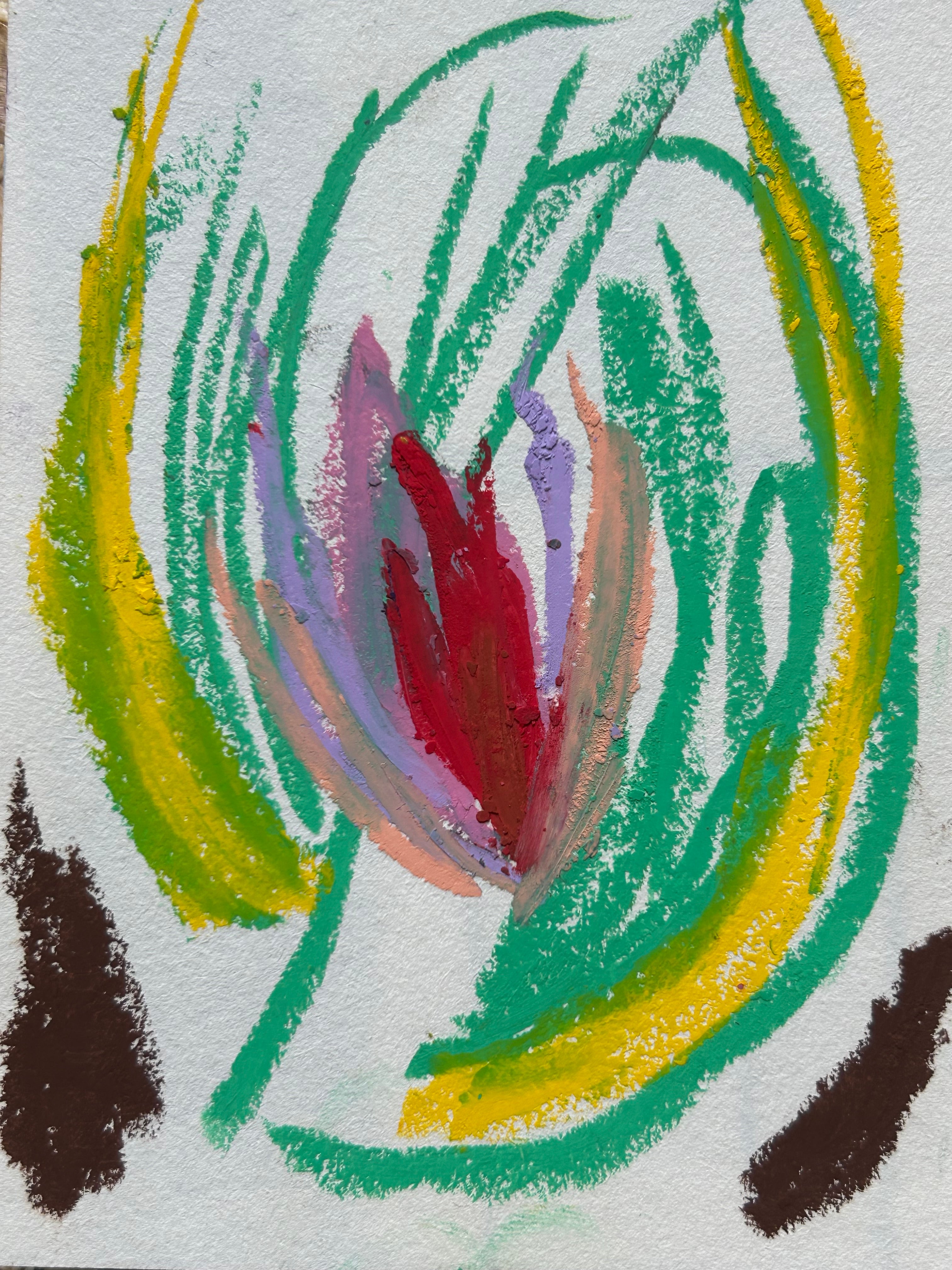 Petit format végétal à dominante verte