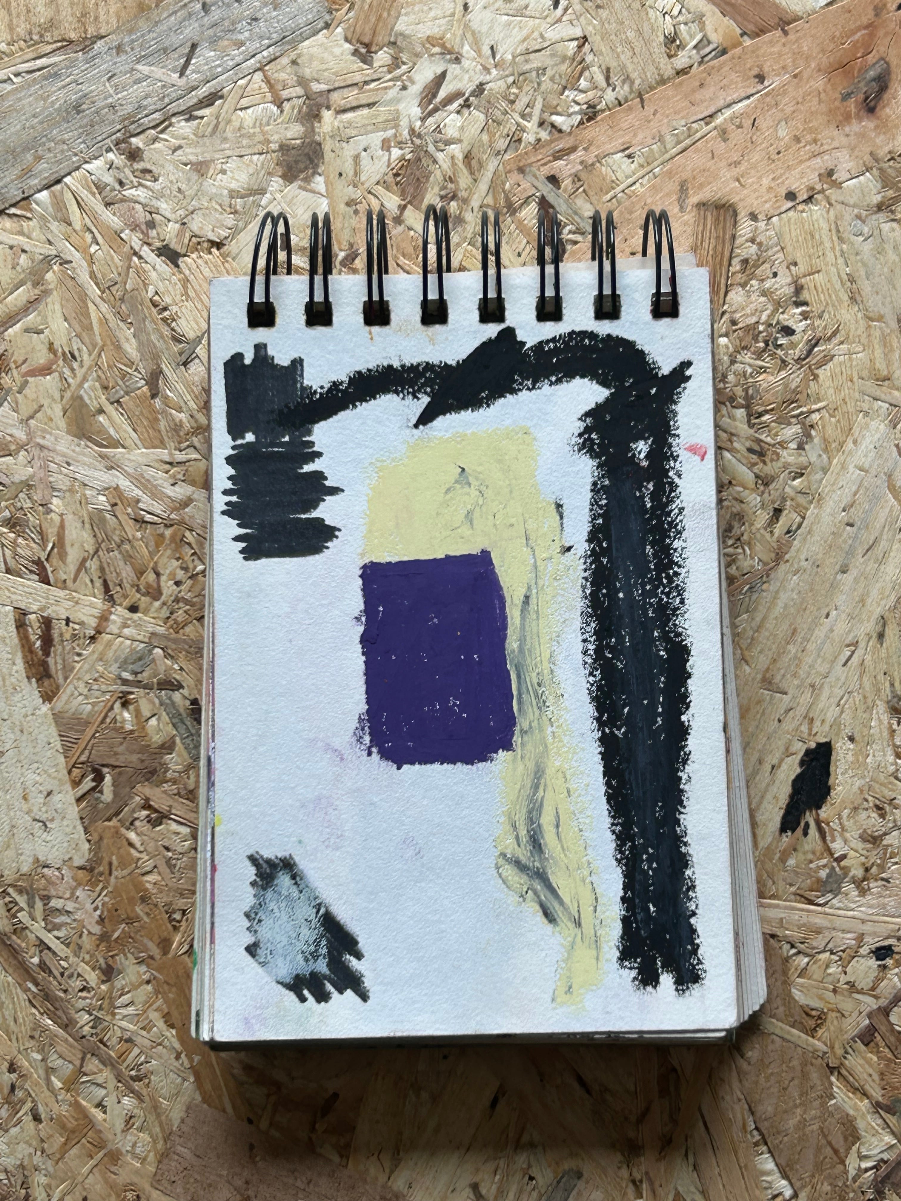 Petit format végétal à dominante bleue