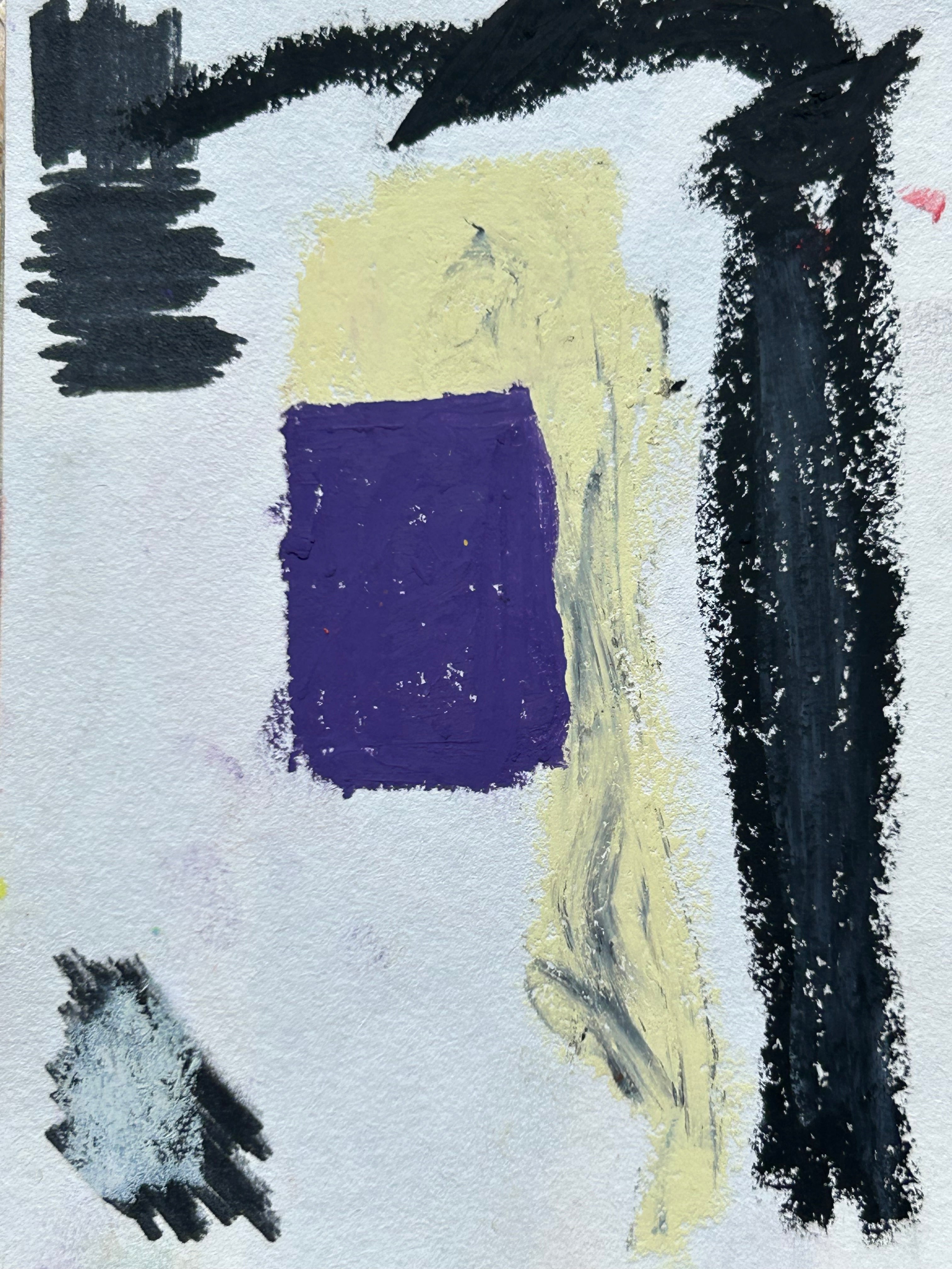 Petit format végétal à dominante bleue