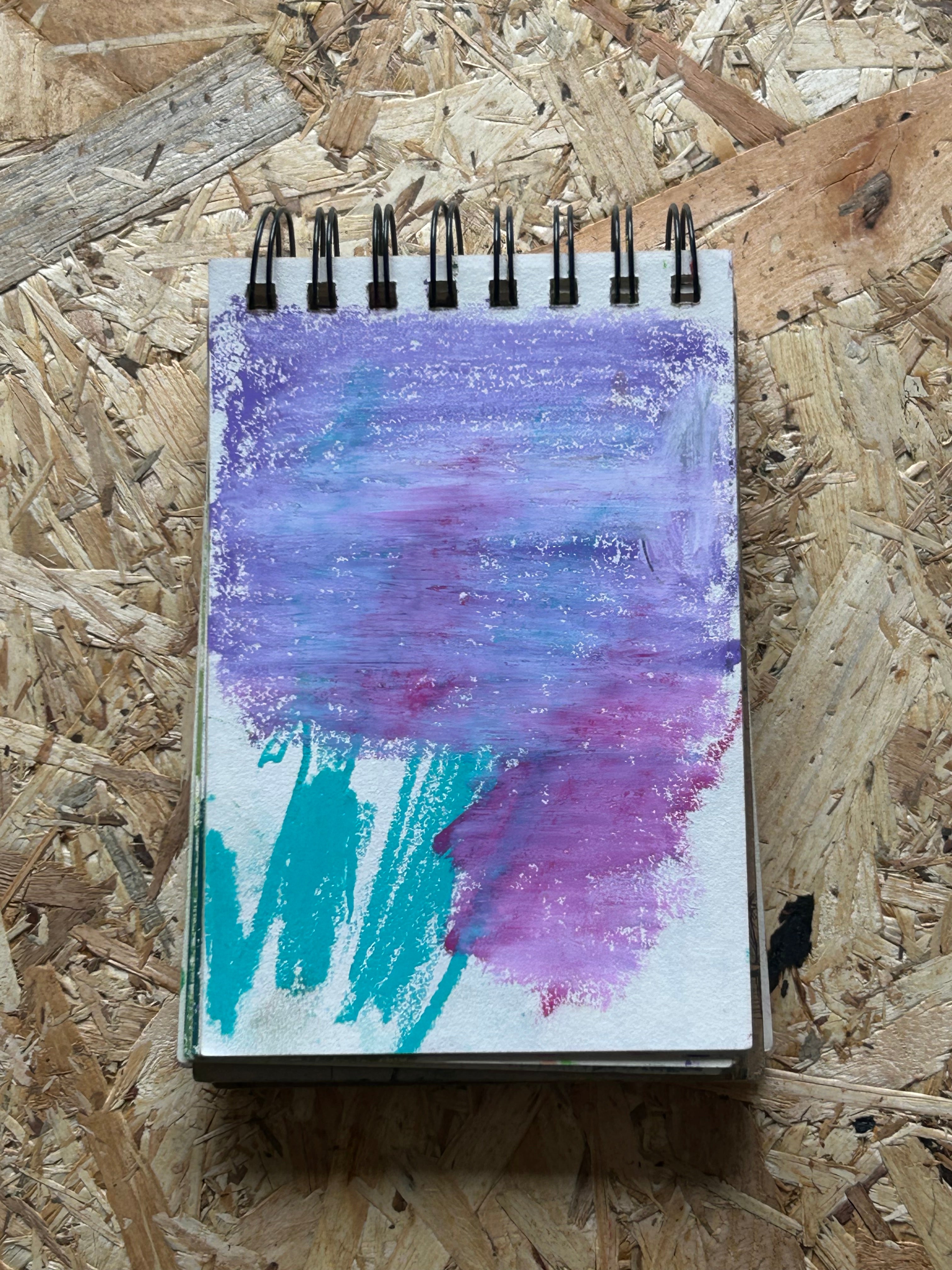 Petit format végétal à dominante bleue