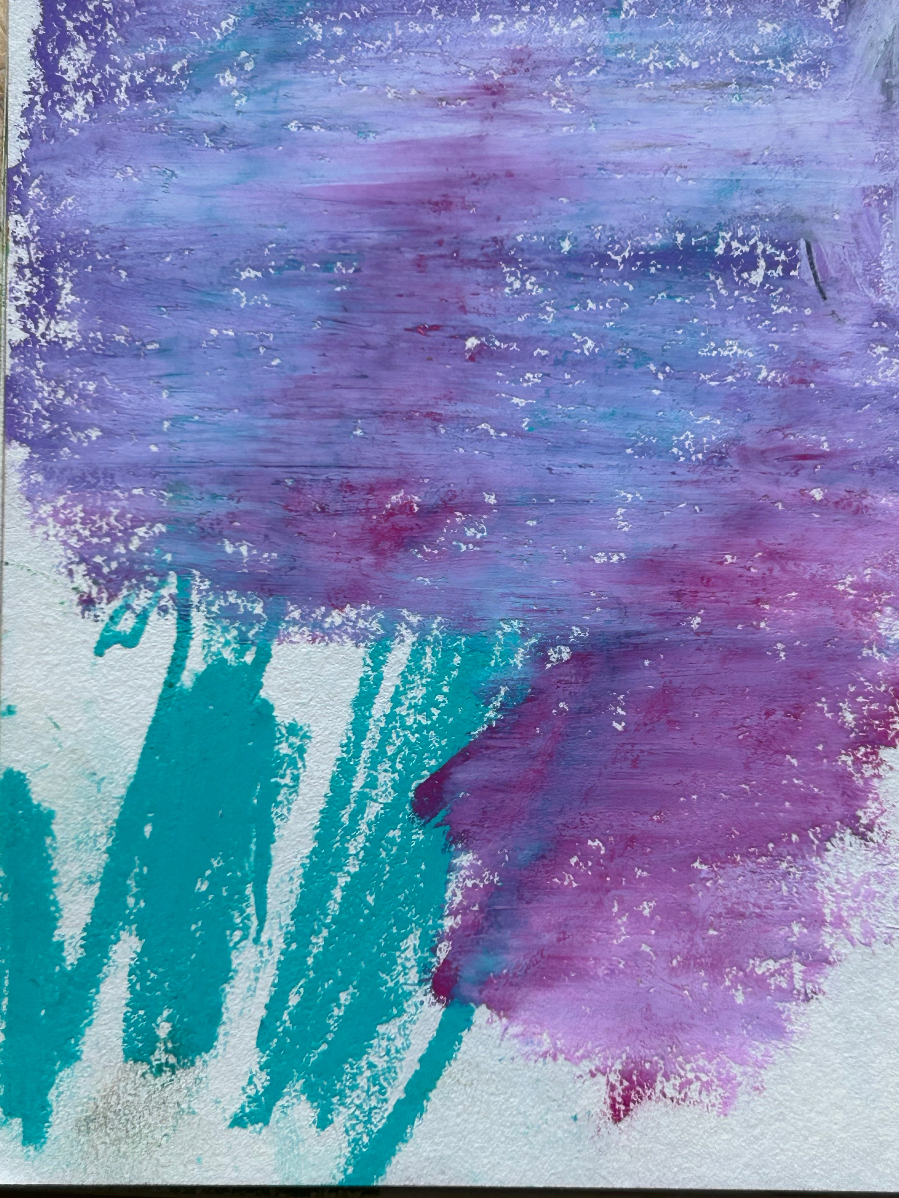 Petit format végétal à dominante bleue